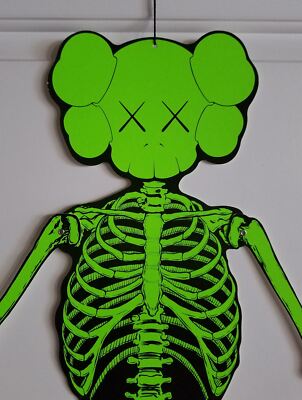KAWS Green Skeleton Wall Hanging | eBay