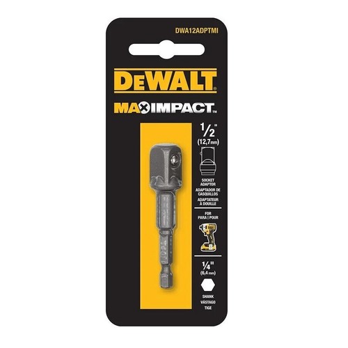 DeWALT Adattatore Presa 1/2" SQ Quadrato Max Impact Duty Adattatore Dado - Foto 2 di 14