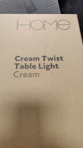 Argos Home Twist 42cm Metal Table Lamp - Cream Classic & Elegant Led Lamp New - Picture 3 of 5