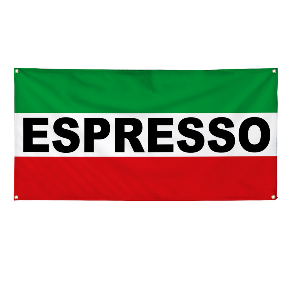 Vinyl Banner Multiple Sizes Espresso Outdoor Weatherproof Industrial Yard Signs