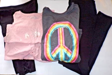 2 GIRL 14 Old Navy,M- Wild Fable stretch pant 2-14/16 tee CatJack & art Class R1