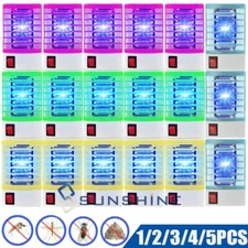 US Plug Socket Mosquito Night Lamp Electric LED Zapper Pest Fly Bug Insect Trap