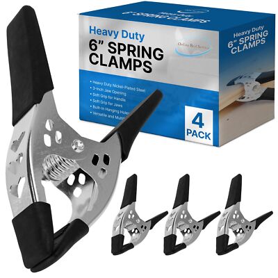Online Best Service 4 Pack - 6'' inch Spring Clamp Large Super Heavy Duty Spri...