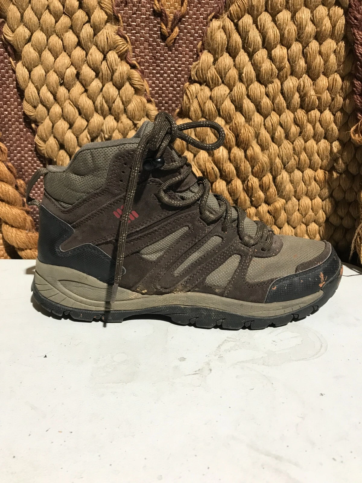 Columbia Taupe Brown Hiking Boots 1831 Waterproof Mens Size 10