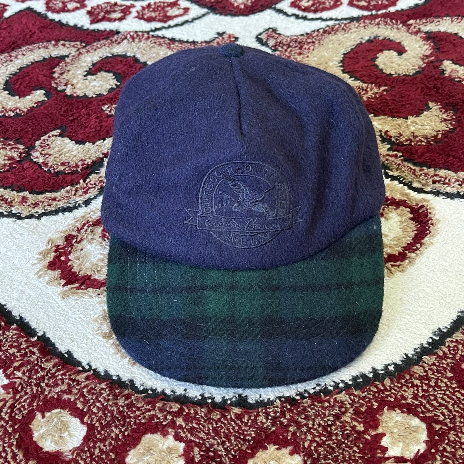 Vintage Eddie Bauer Wool Baseball Cap Hat Adjustable … Gem