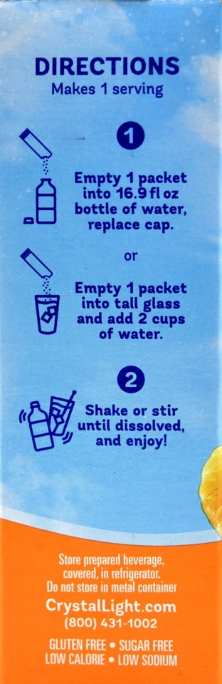 6 cajas de 10 paquetes de cítricos ligeros de cristal con cafeína sobre la marcha mezcla de bebidas Foto 4 de 4