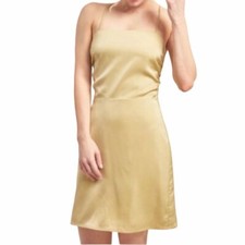 Lena Strappy Back Cocktail Dress in Wasabi Size Medium NWT