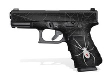 Glock 19 Gen 4 Decal Grip - Black Widow