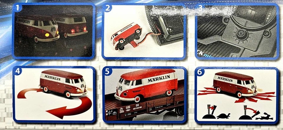 Carson Märklin X-05 Modell 1:87 Ferngesteuertes VW T1 Niederbordwagen NEU & OVP - Bild 3 von 3