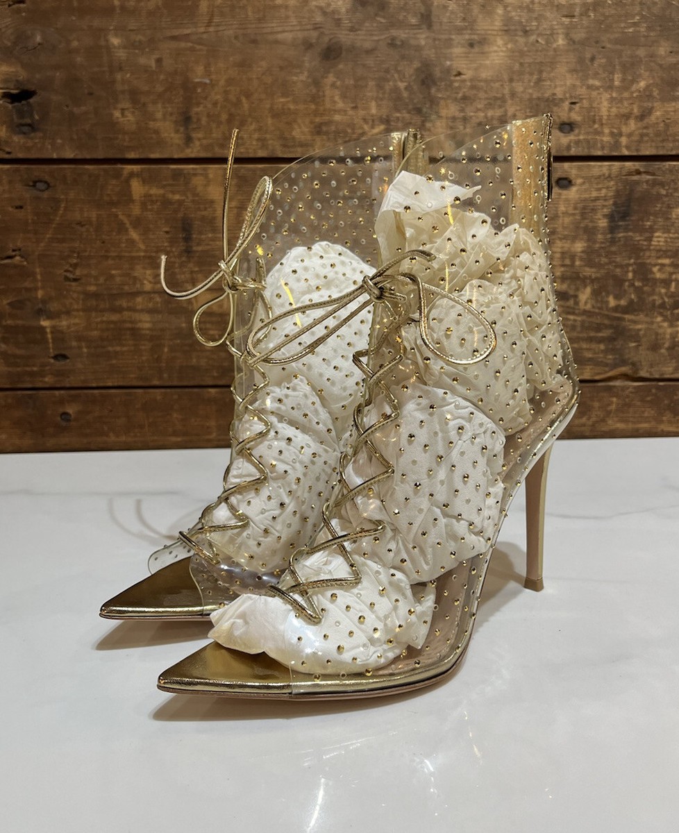 Gianvito Rossi Plexi Elly PVC 105 Ankle Boot Heel EU 39 US 9 Gianvito Rossi Plexi Elly PVC 105 Ankle Boot Heel EU 39 US 9