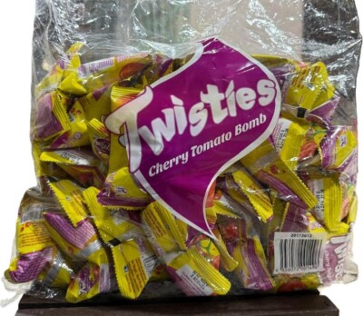 Twisties Cherry Tomato Bomb Corn Snack + Tomato Flavour 24s x 13g - 1 Pack