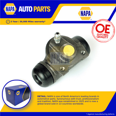 Wheel Cylinder fits CITROEN DISPATCH 1.9D Rear 95 to 06 Brake NAPA 4402A7 New