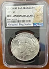 1923 Peace Dollar - Brilliant Uncirculated with Original Bag Fragment