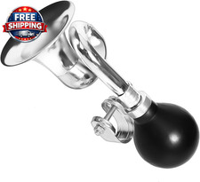 Bike Horn for Adults Classic Bugle Horn Metal Squeeze Clown Horn for Golf Cart,