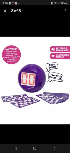 Electronic Bingo Machine With 4 Games Family Bingo - Picture 7 of 11