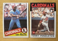 Terry Pendleton Lot Of 2 With 1985 Topps Rookie St. Louis Cardinals NM-MT