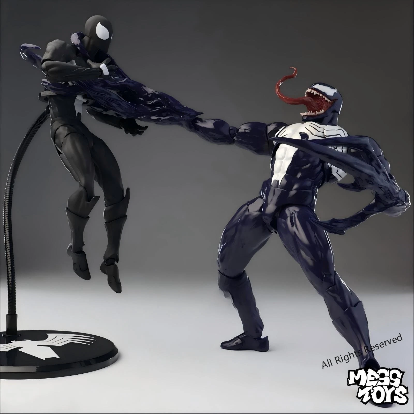 MESS TOYS Venom 1/12 Action Figure Lethal Neighbour Symbiote Collectible - product detail image 1