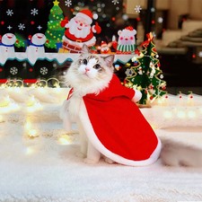 Funny Cat Christmas Costume Cosplay Props Pet Christmas Cape Dress Up Clothes Wa