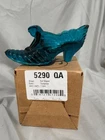 Fenton 5290 QA Turquoise Cat Slipper NIB Excellent Condition