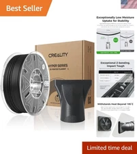 Black PAHT-CF 3D Printing Filament 1.75mm - Exceptional Strength, 2.2LB Spool