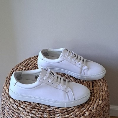 Made for Italic Unisex Cadence White Leather Casual/Athlleisure Sneakers M8/W10