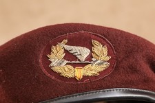 South Vietnamese Army Vietnam ARVN Ranger Bullion Badged Maroon Wool Beret Rare