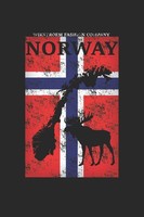 Wikstroem Notizbuch - Norwegen Flagge Elch Design 15.24 X 22.86 Cm