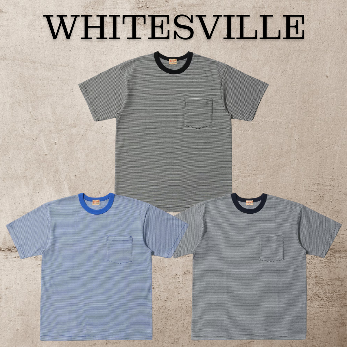 WHITESVILLE Lot No. WV79679 WHITESVILLE 30/2 FINE-LINED BORDER T