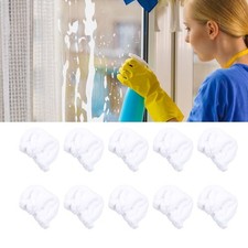 10pcs Steam Cleaner Cleaning Pads Thickened Reusable Washable Microfiber Cloths