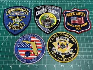 Florida Police Patch Lot of 5