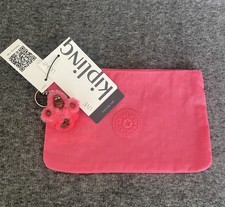 NUEVO CON ETIQUETAS Kipling Burbuja Pop Rosa AC8641 VIV Accesorios Cosméticos Bolsa Arco Iris Cremallera