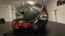 Ducati Arai Thunder Motorcycle Helmet (XL) - With Sena SMH10