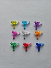 9 Small Dove Birds Replacement For Ceramic Christmas tree  9 Colors