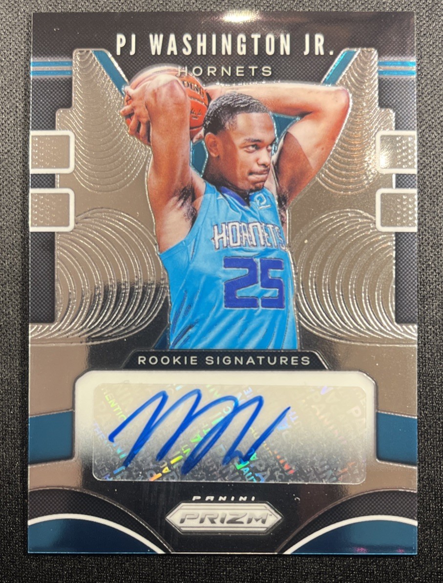 PJ Washington Jr 2019-20 Panini Prizm Auto Rookie Signatures RC Dallas Mavericks