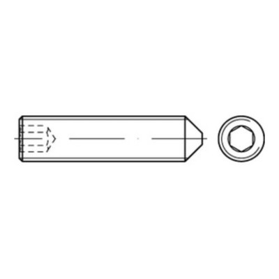 Reyher  Gewindestifte ISO 4027 A 4 M 4 x 5 A 4 (500 Stück)