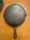 Vintage Cast Iron Wagner Ware 5 Star HINGED Skillet & Lid Set 1403c