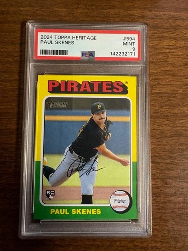 2024 Topps Heritage High Numbers Paul Skenes RC #594 PSA 9 MINT