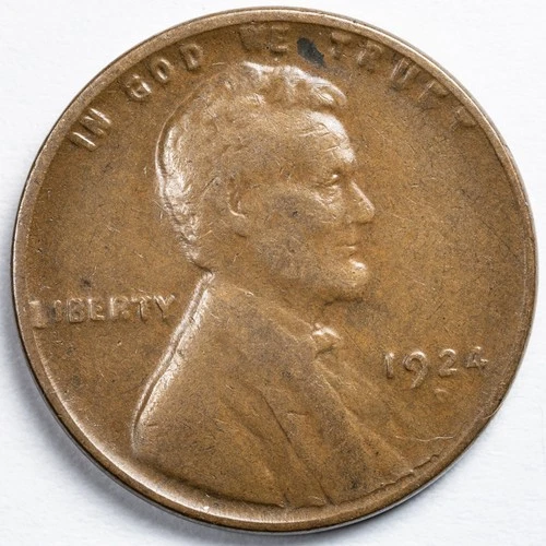1924-D Lincoln Wheat Penny Cent Denver Mint Very Fine (VF)