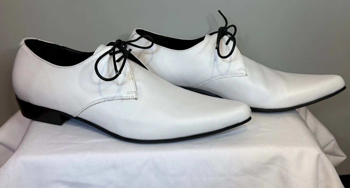 T.U.K Men’s Vintage Style White Leather Winklepickers. Size 8. US winklepickers products for sale | eBay main image 4