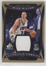 2004-05 SP Game Used Authentic Fabrics Gold 50/100 Mike Miller #AF-MM p7i