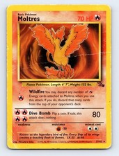 Moltres (27) Rare Fossil 27/62 HP