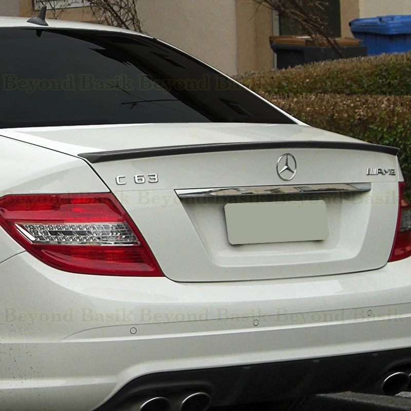 Mercedes W204 Clase C 2008-2014 AMG estilo fábrica alerón maletero negro mate Foto 3 de 3