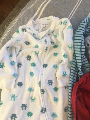 Baby Boy 9 month (Lot of 15) Carter's Sleep Play, One PIece, Outfits, Pants 900 - Picture 12 of 12