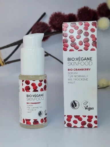 BIOVEGANE COSMETICS GMBH BIO:Végane SKINFOOD ORGANIC CRANBERRY SERUM VEGAN🍀 . Neu