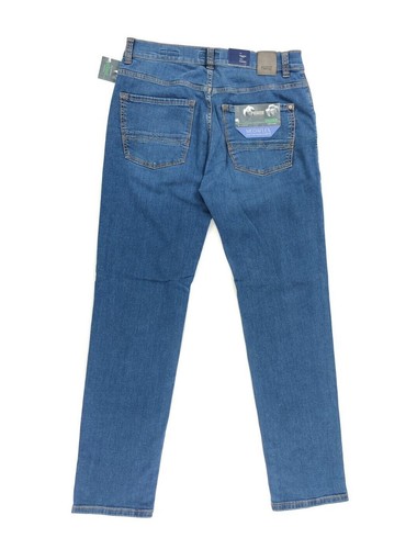 Pioneer Jeans Spodnie męskie Rando Regular Straight Fit granatowe Megaflex organiczne - Zdjęcie 4 z 8