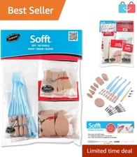 44-Piece Sofft Tools Artist Set - Reusable, Waterproof Art Supplies for Adults