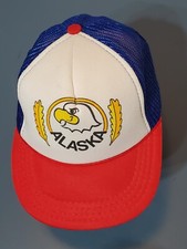 Alaska Women  s or Youth Hat Cap Mesh Snapback Eagle