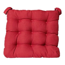 Mainstays Textured Chair Seat Pad Chair Cushion, Red Color 1-Piece, 15.5" x 16"