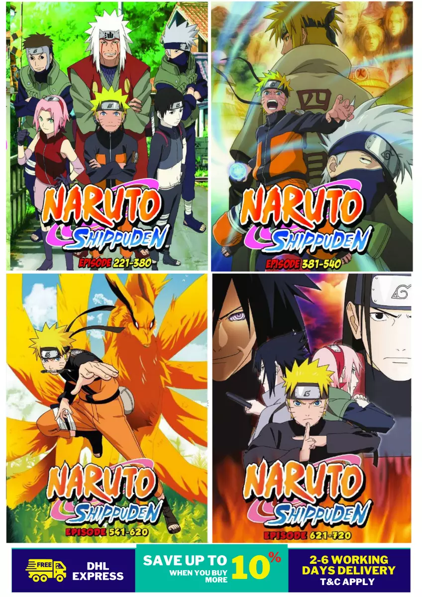 DVD Naruto Shippuden (Episode 1 - 500 End) English Audio Box Set Anime Fast  Ship