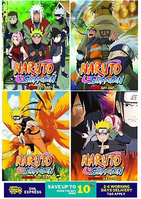 Naruto Shippuden Episodes 113 - 175 Seasons 6 - 8 English Dubbed / Japanese  DVD